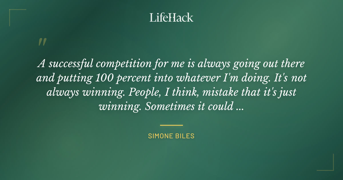 Quote by Simone Biles