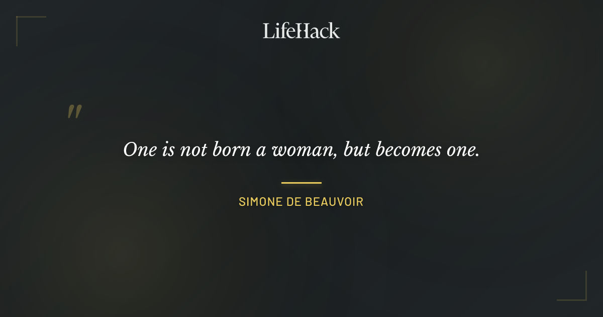 Quote by Simone de Beauvoir