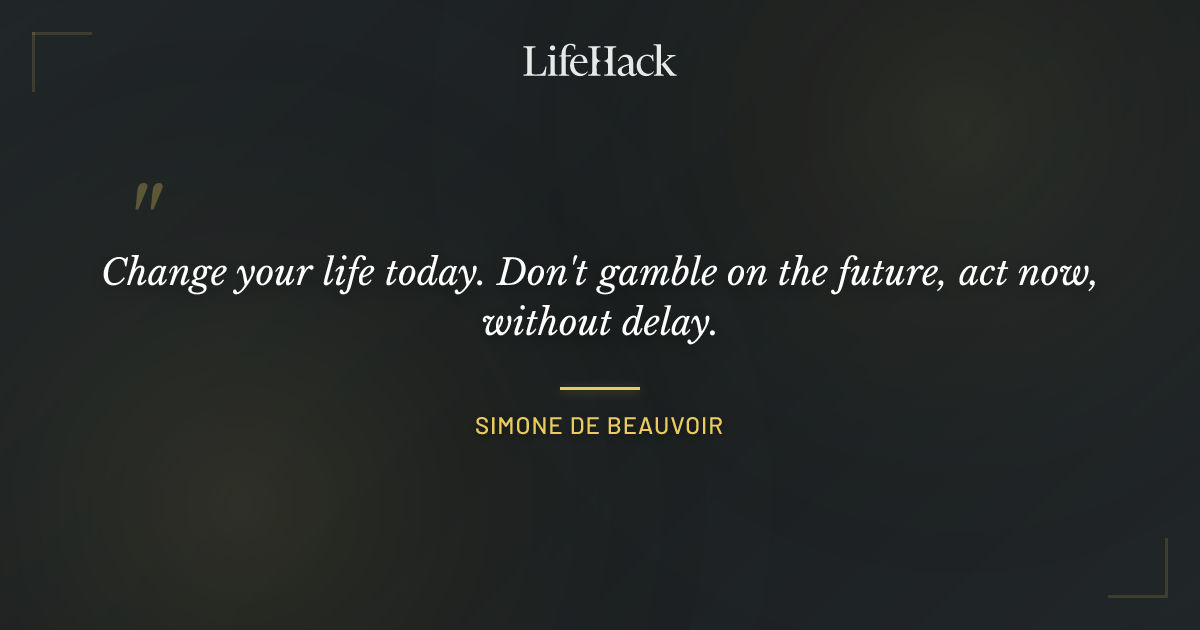 Quote by Simone de Beauvoir