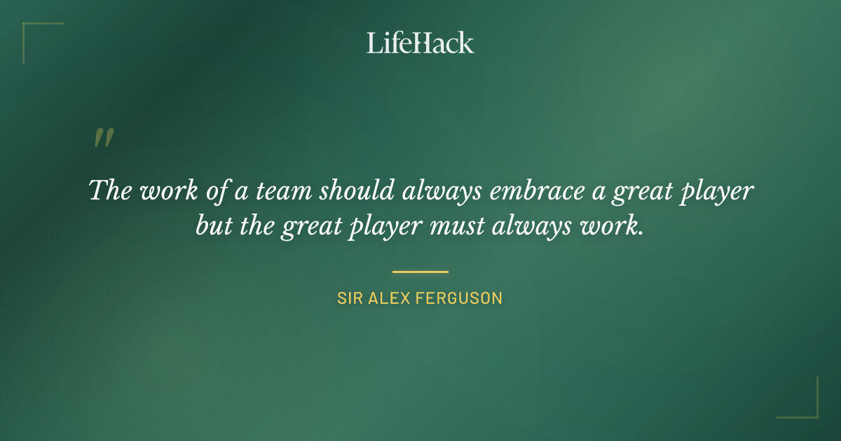 Quote by Sir Alex Ferguson