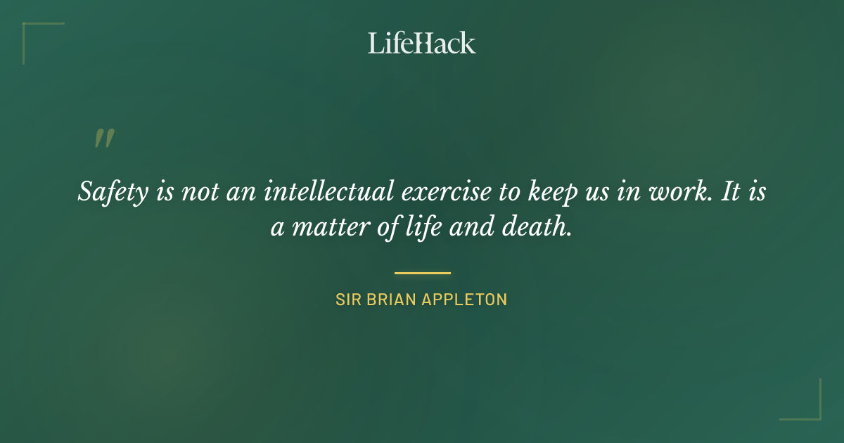 Quote by Sir Brian Appleton