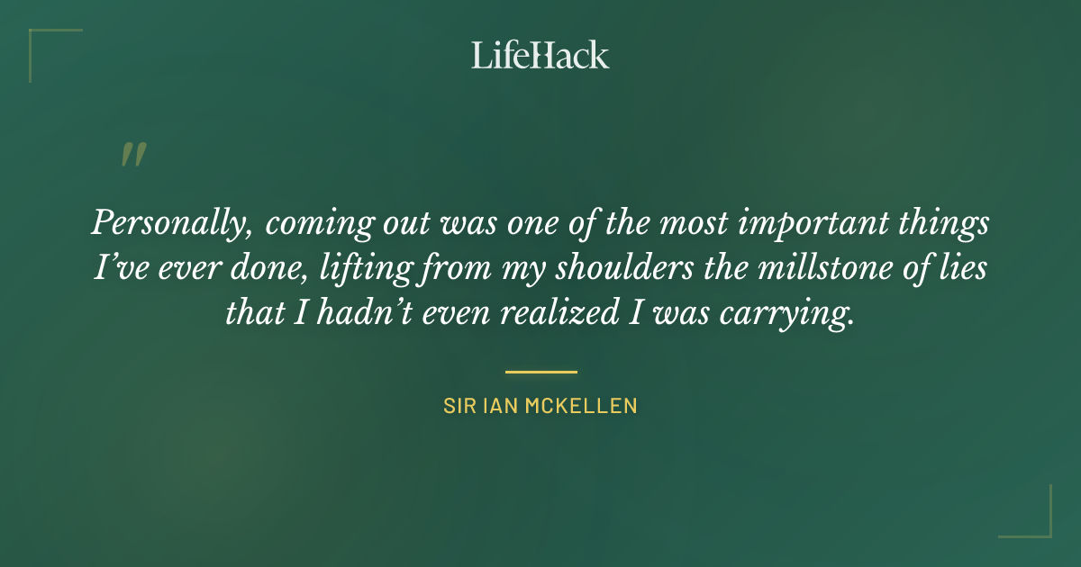 Quote by Sir Ian McKellen