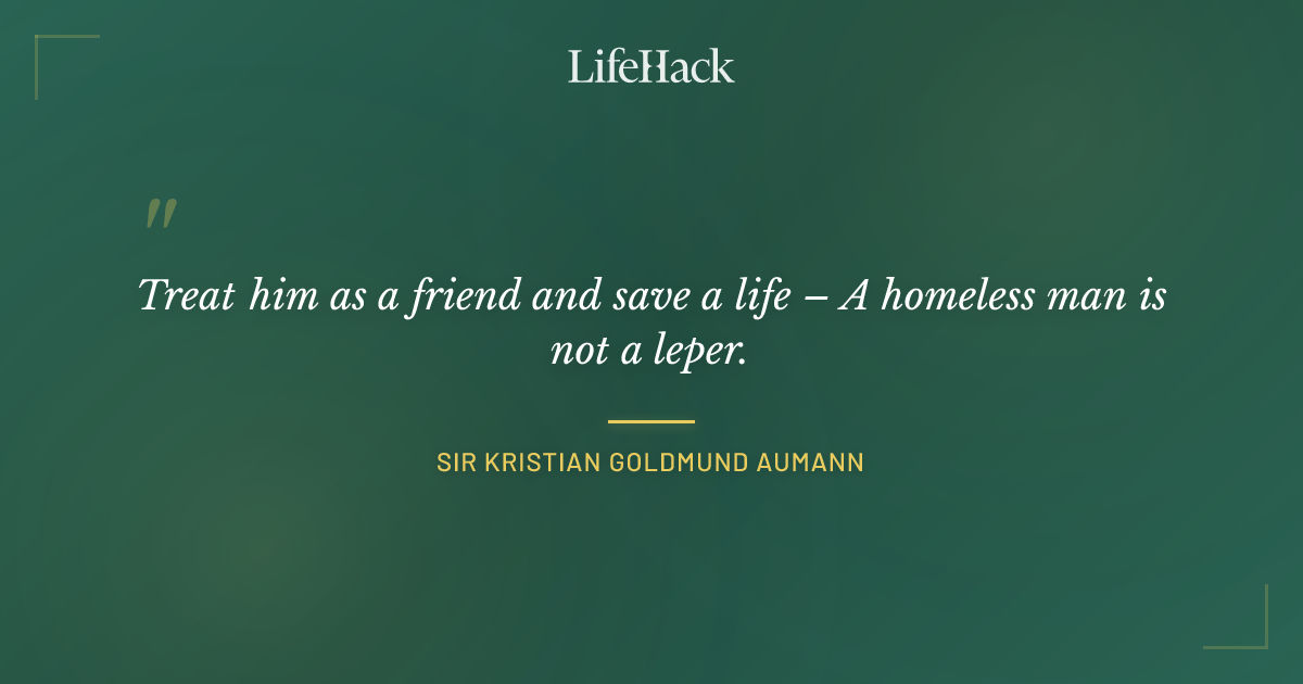 Quote by Sir Kristian Goldmund Aumann