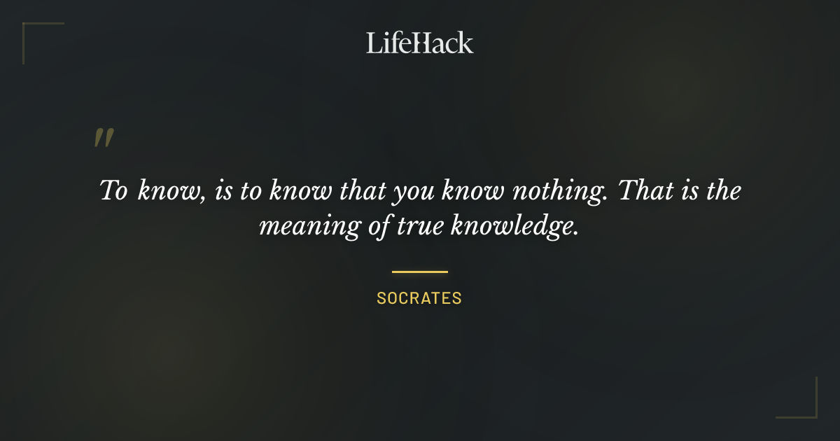 Quote by Socrates