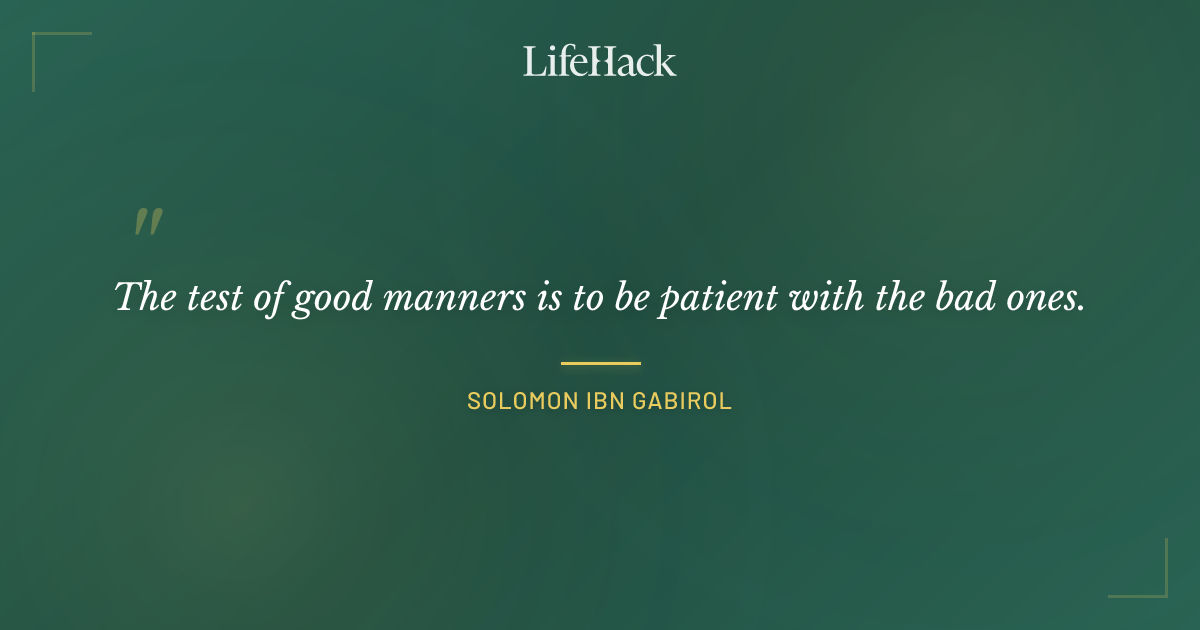 Quote by Solomon Ibn Gabirol