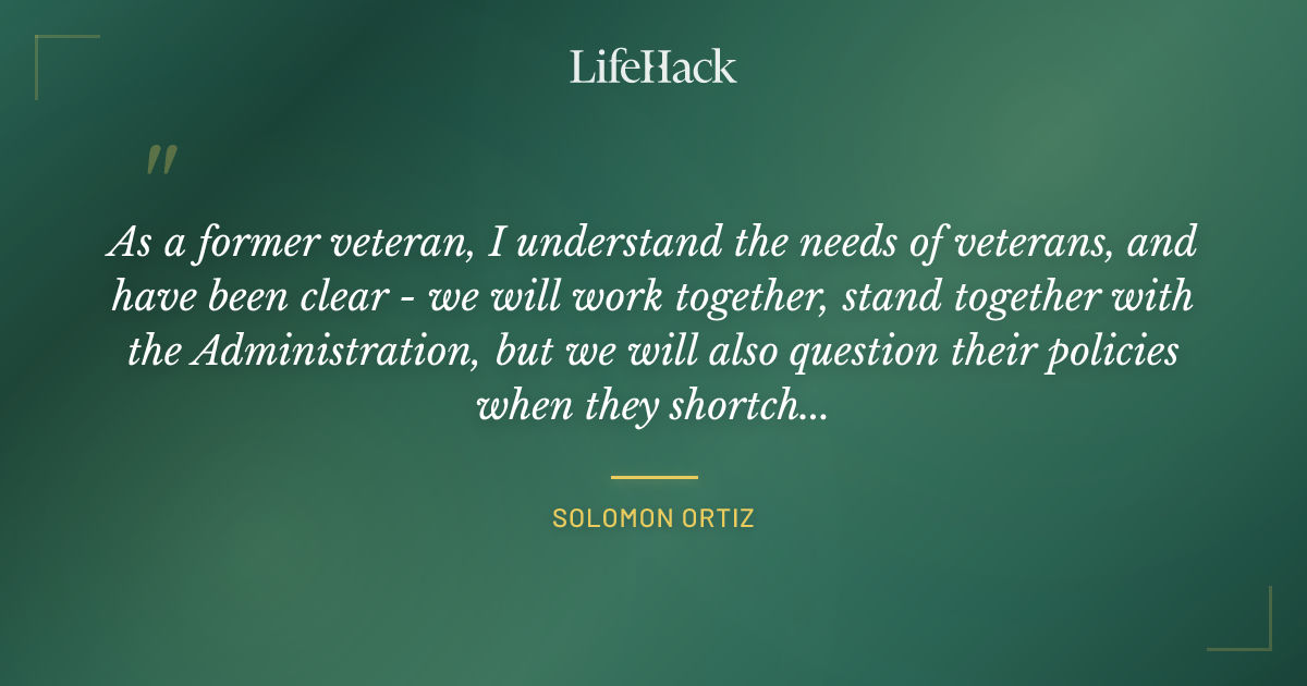 Quote by Solomon Ortiz
