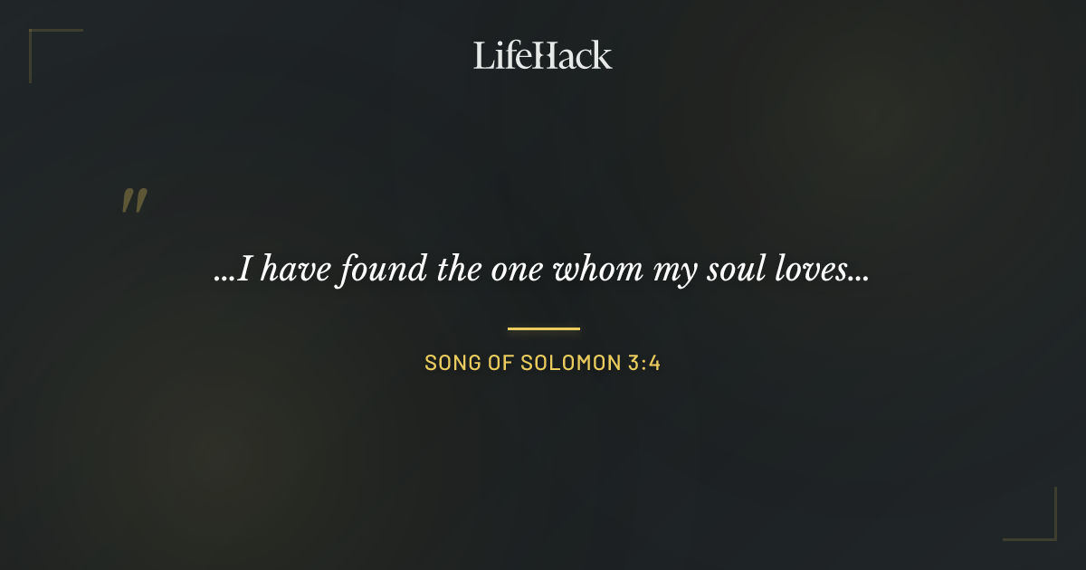 Quote by Song of Solomon 3:4