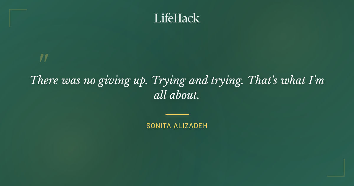 Quote by Sonita Alizadeh