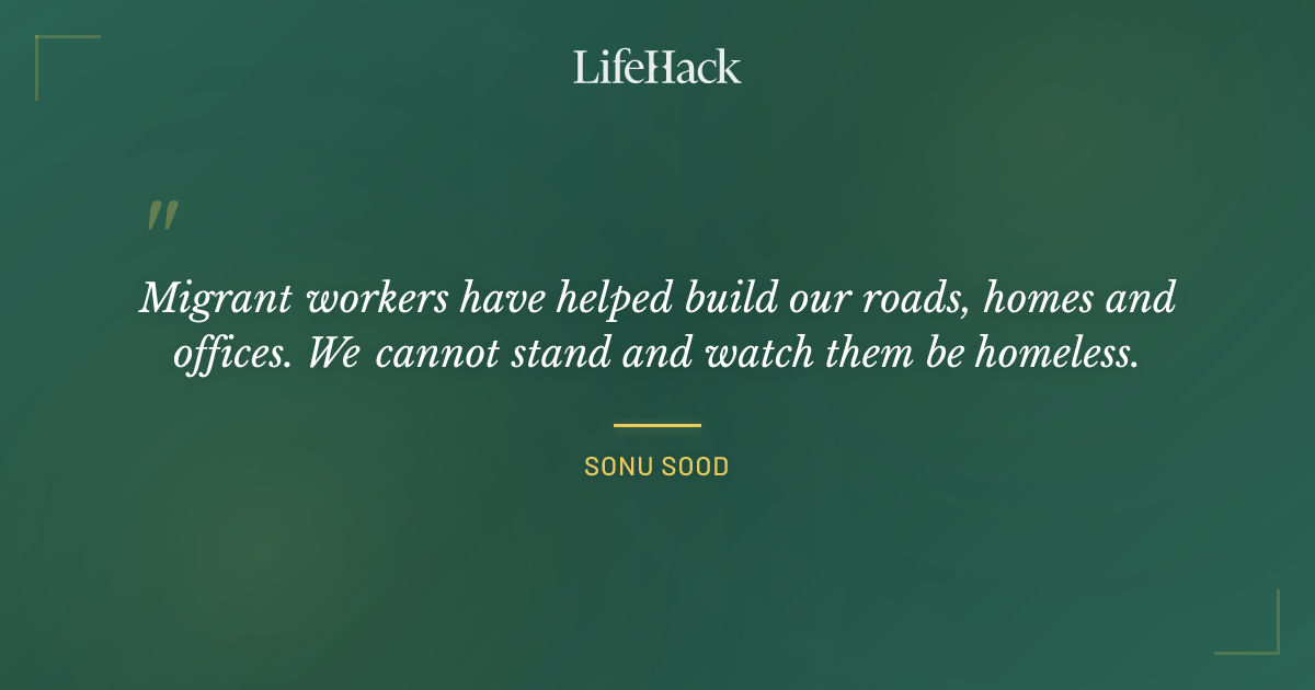 Quote by Sonu Sood