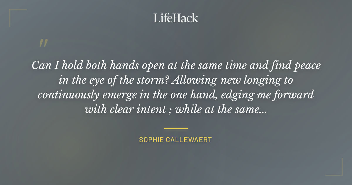 Quote by Sophie Callewaert