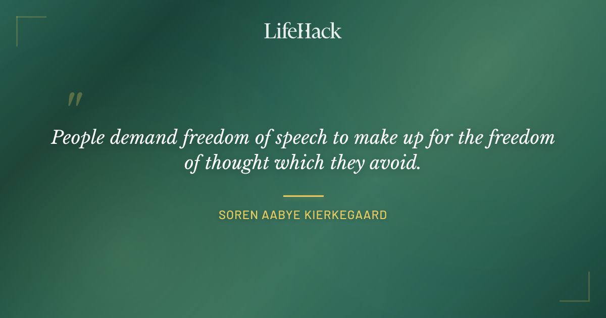 Quote by Soren Aabye Kierkegaard