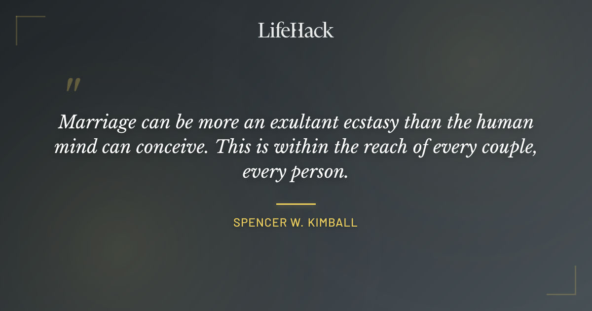 Quote by Spencer W. Kimball