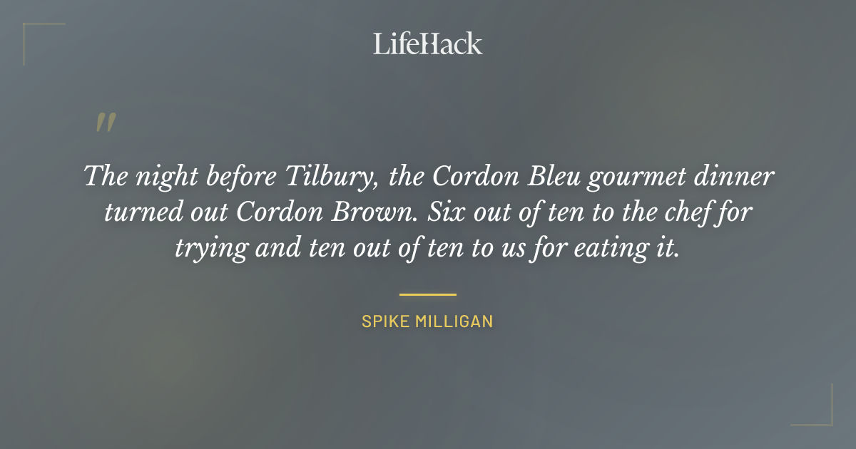 Quote by Spike Milligan