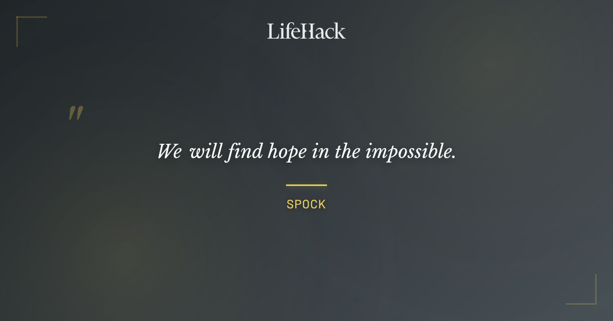Quote by Spock
