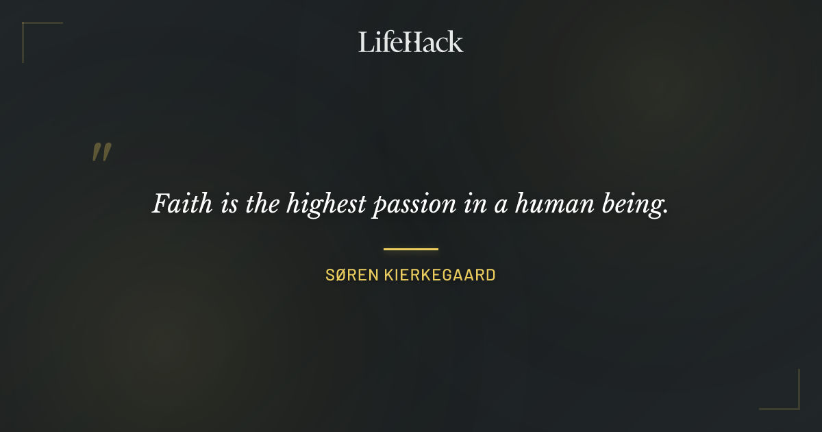 Quote by Søren Kierkegaard