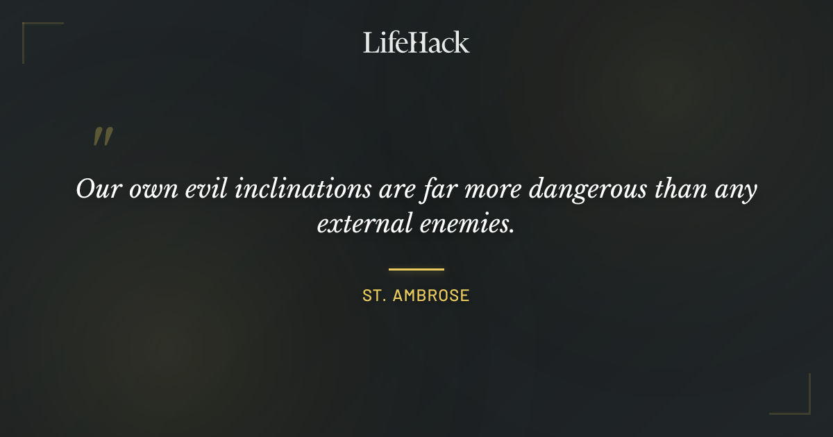 Quote by St. Ambrose
