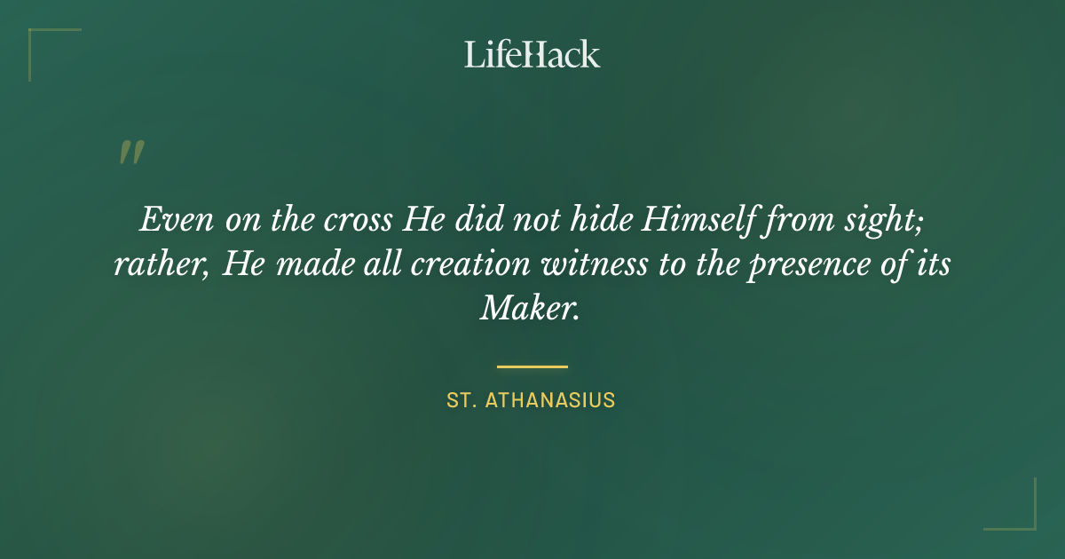 Quote by St. Athanasius