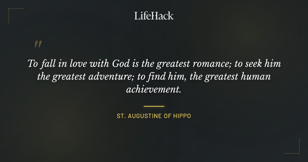 Quote by St. Augustine of Hippo