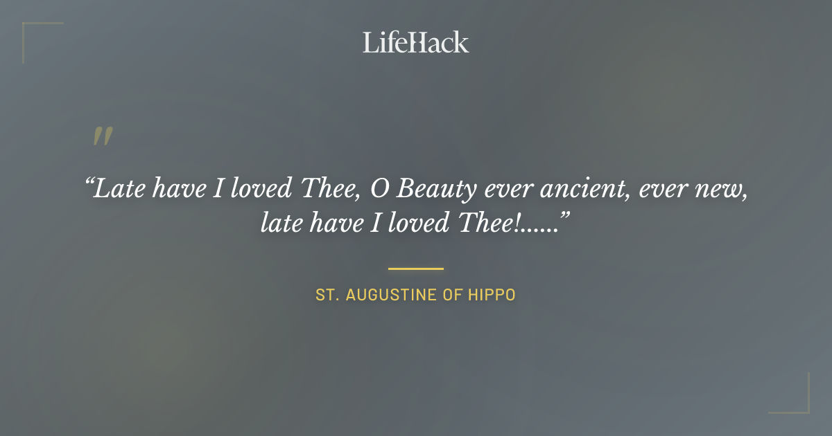 Quote by St. Augustine of Hippo