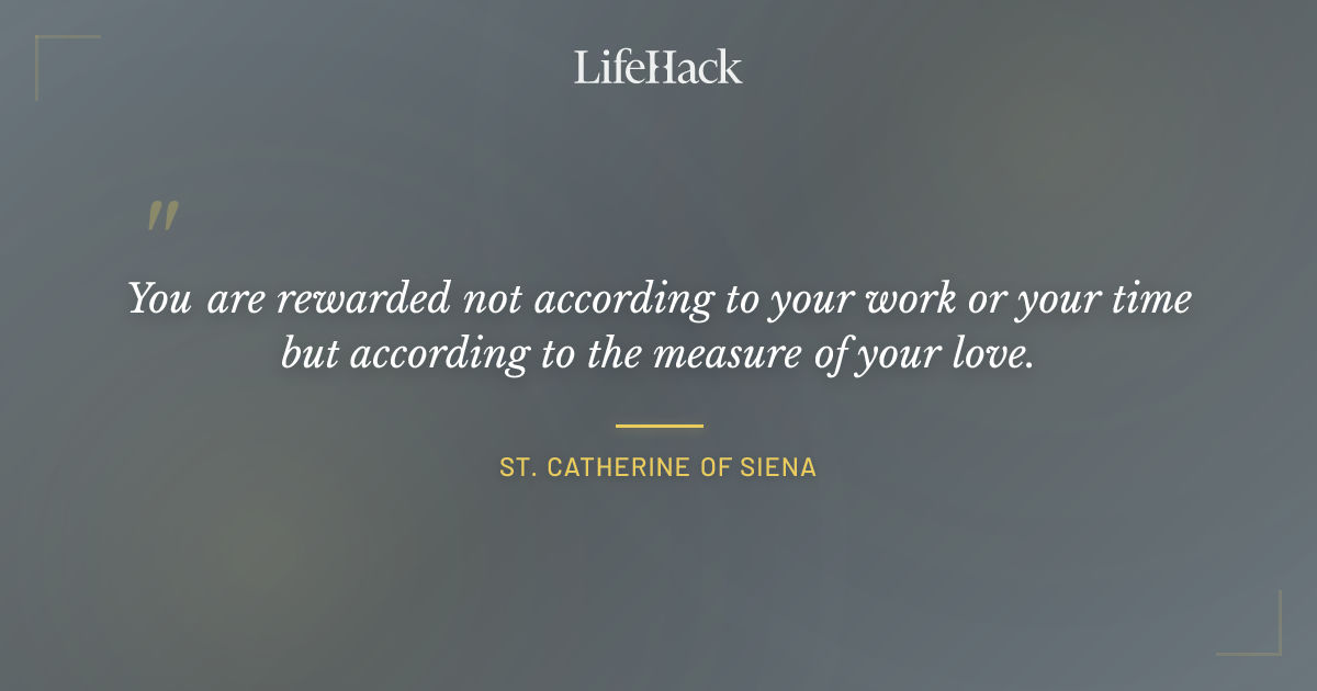 Quote by St. Catherine of Siena