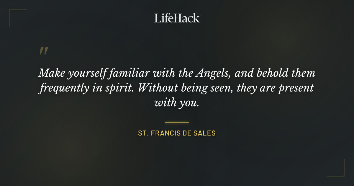Quote by St. Francis de Sales