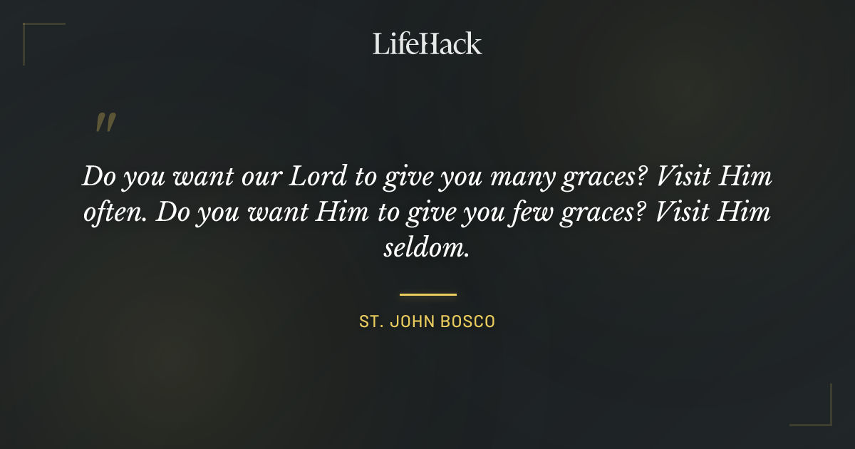 Quote by St. John Bosco