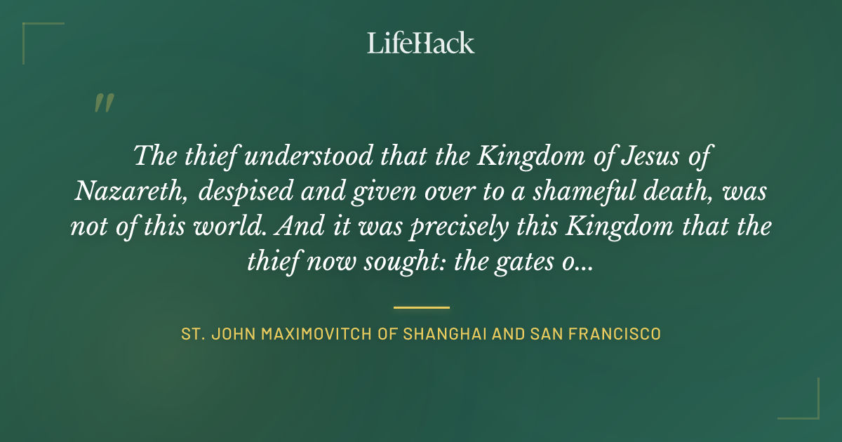 Quote by St. John Maximovitch of Shanghai and San Francisco