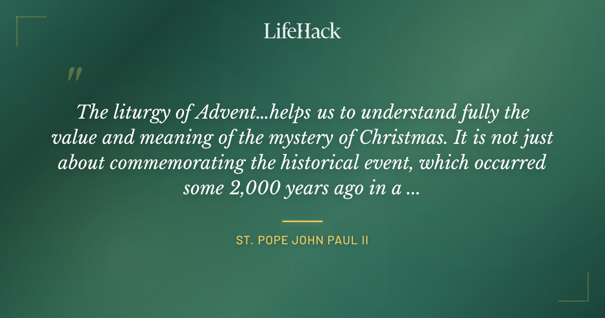 Quote by St. Pope John Paul II