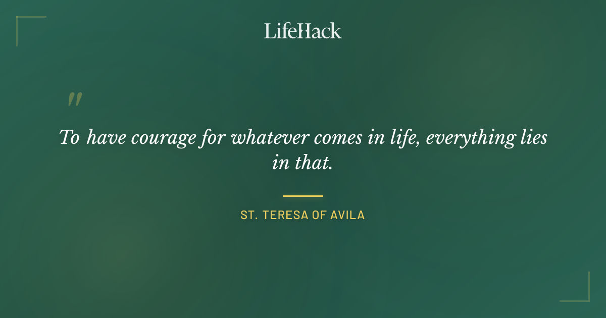 Quote by St. Teresa of Avila