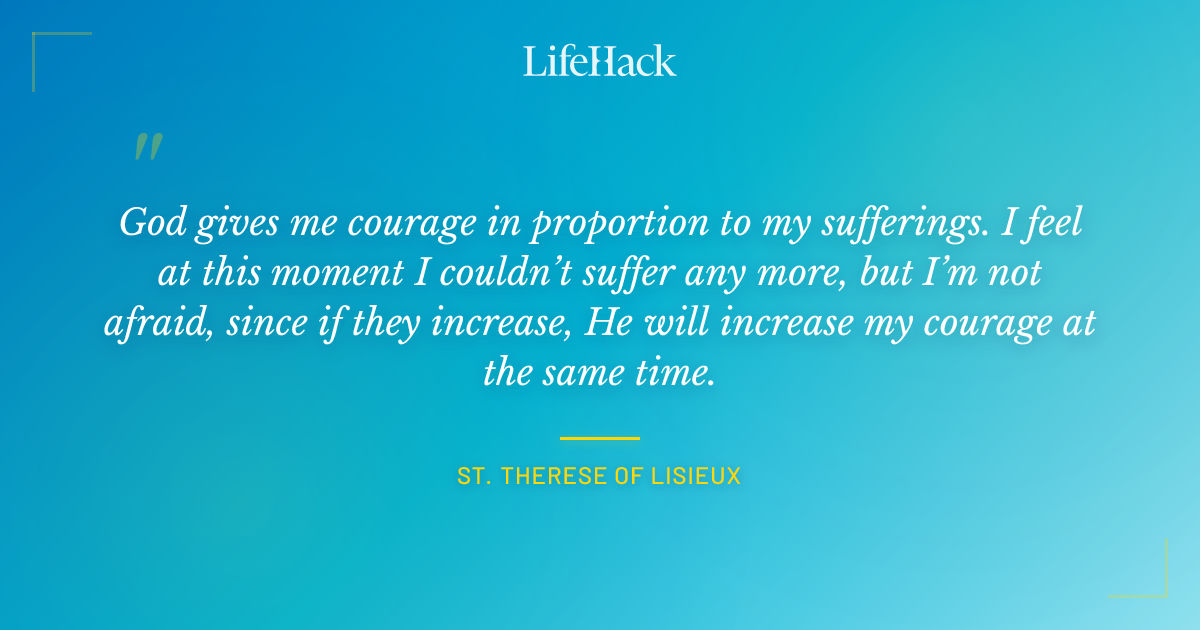 Quote by St. Therese of Lisieux
