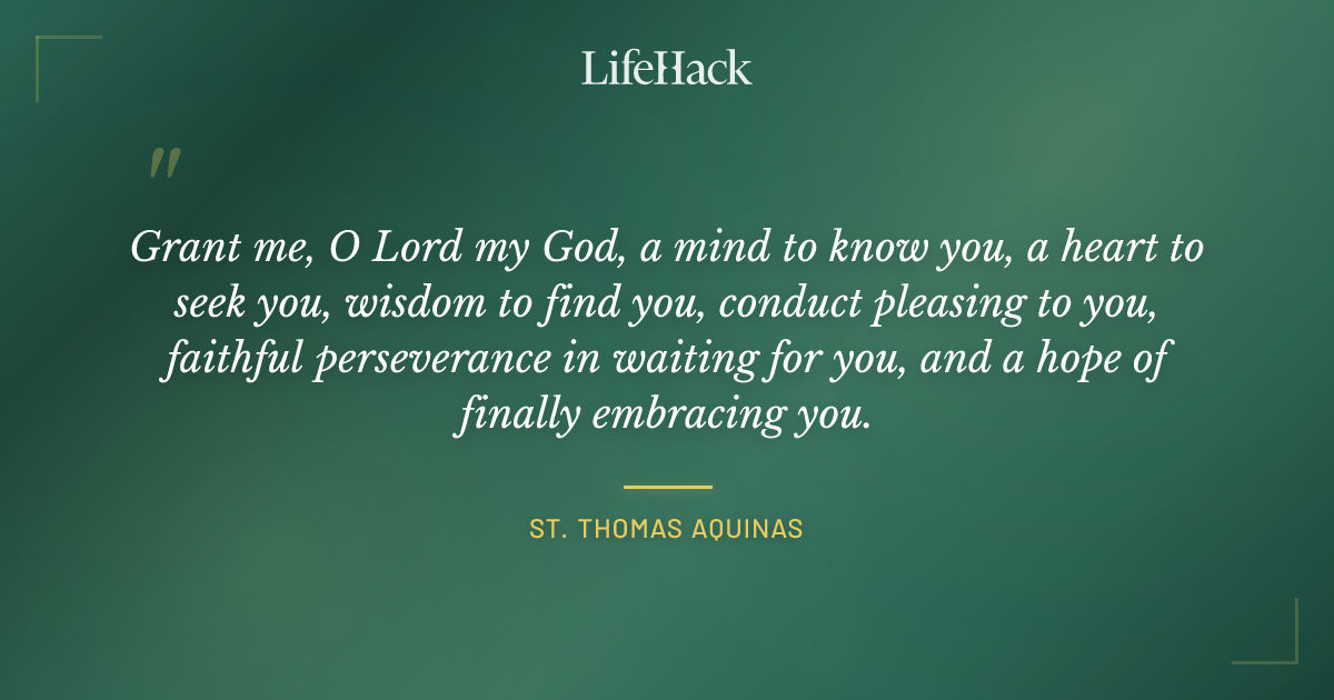 Quote by St. Thomas Aquinas