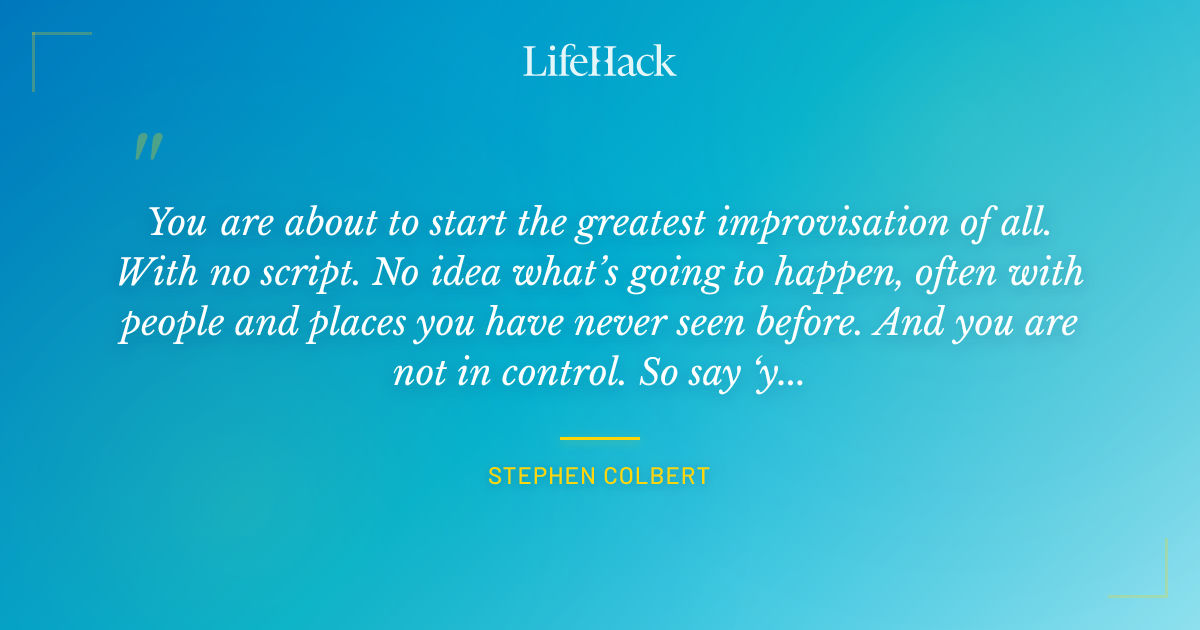 Quote by Stephen Colbert