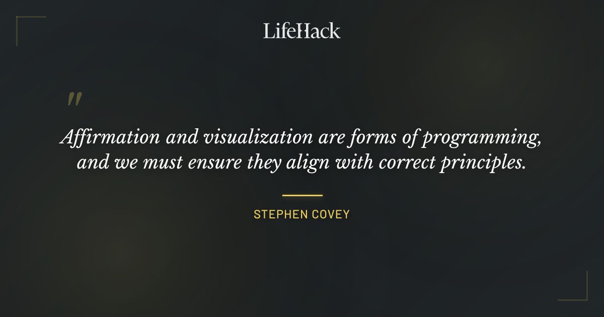 Quote by Stephen Covey