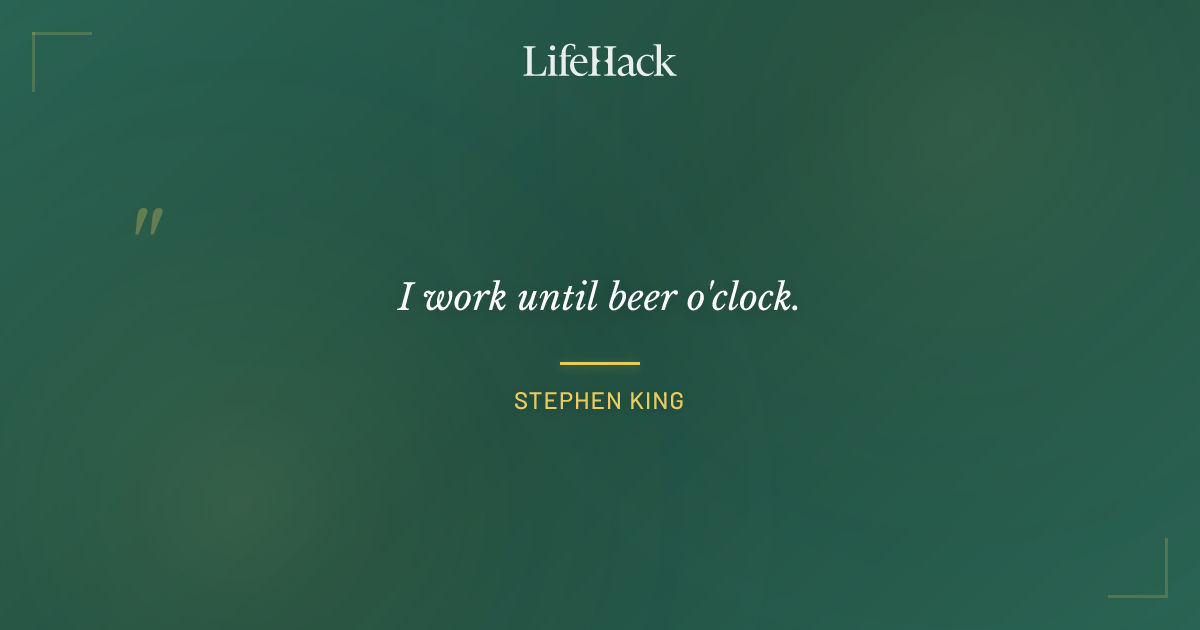 Quote by Stephen King