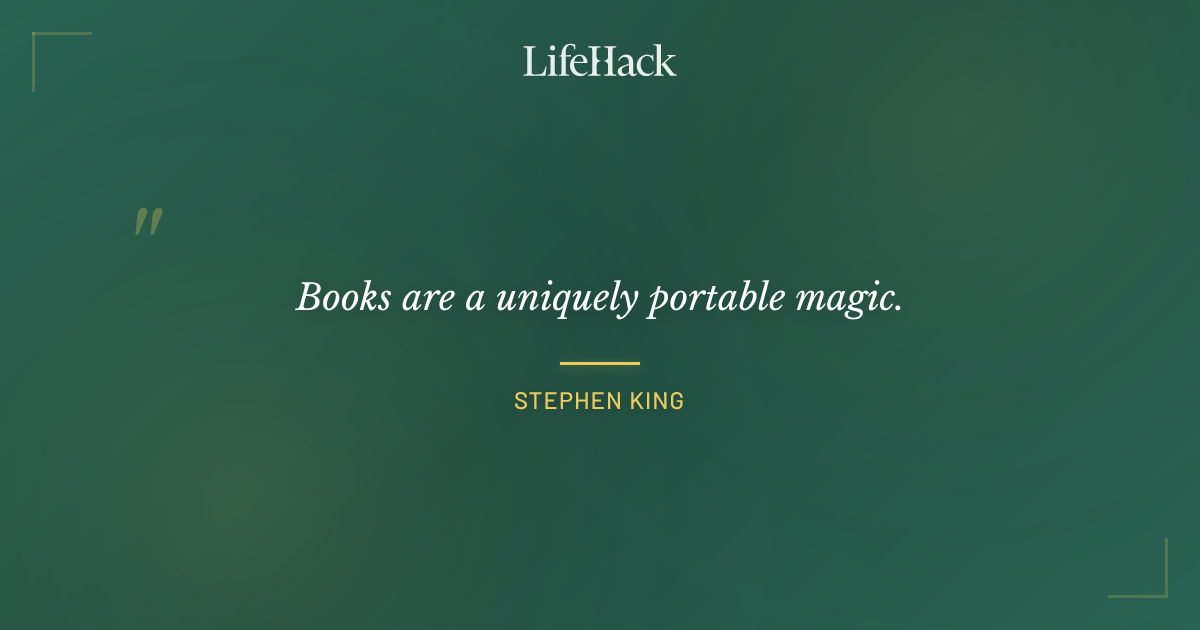 Quote by Stephen King