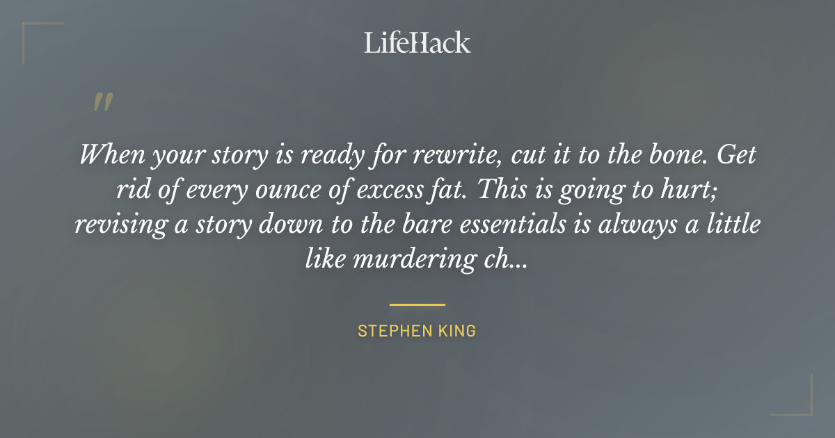 Quote by Stephen King