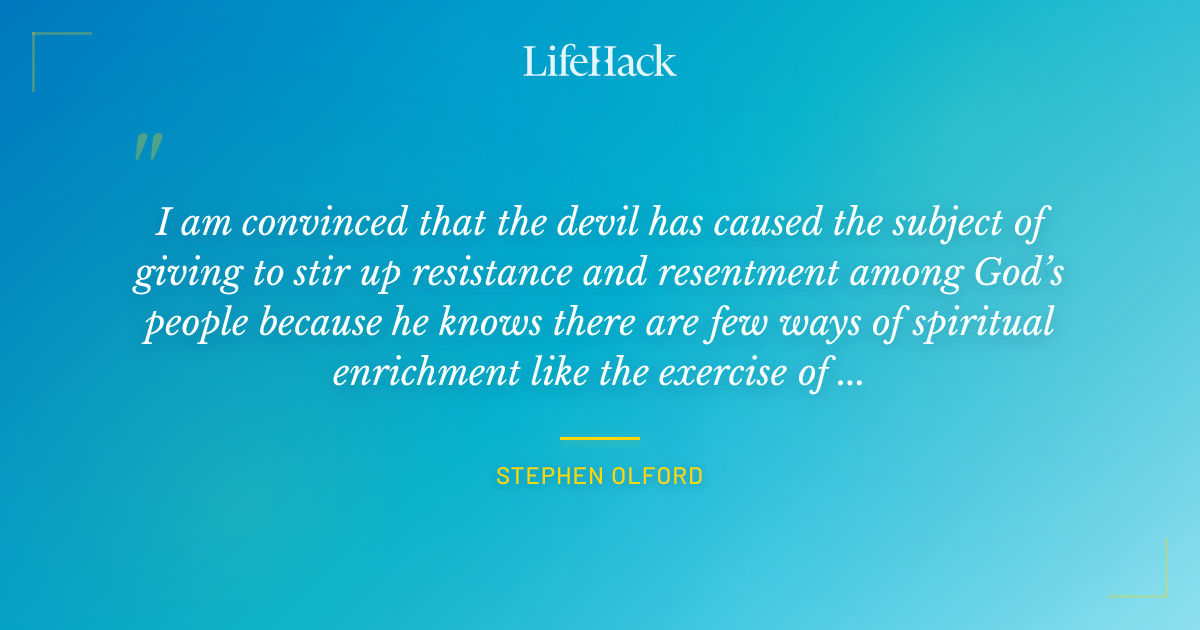 Quote by Stephen Olford