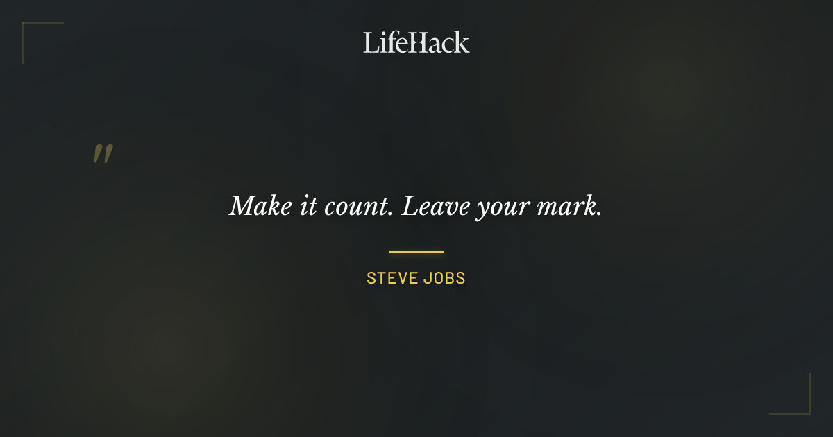 Quote by Steve Jobs