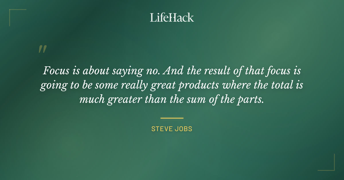 Quote by Steve Jobs