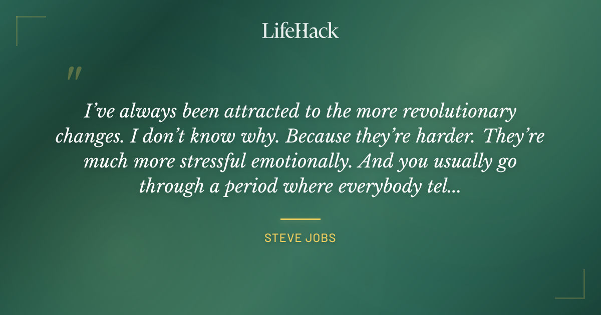 Quote by Steve Jobs