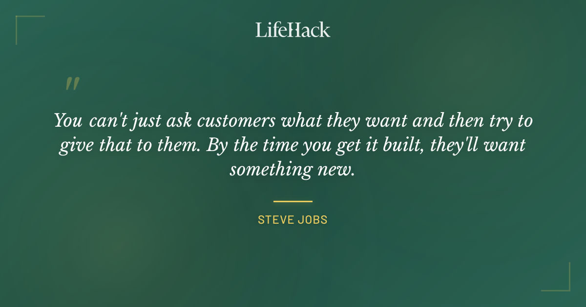 Quote by Steve Jobs