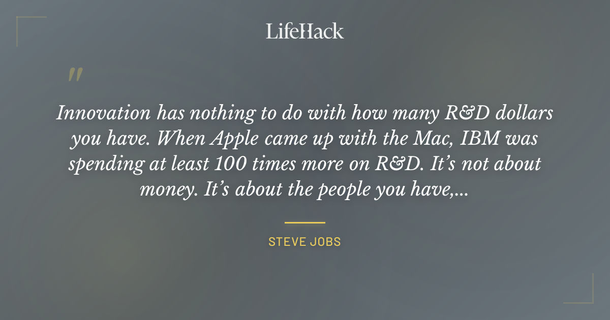 Quote by Steve Jobs