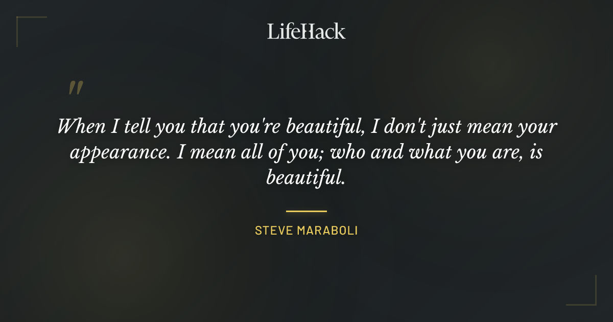 Quote by Steve Maraboli