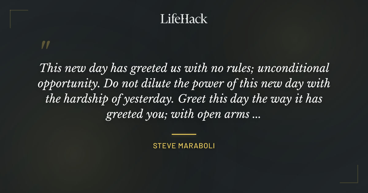 Quote by Steve Maraboli