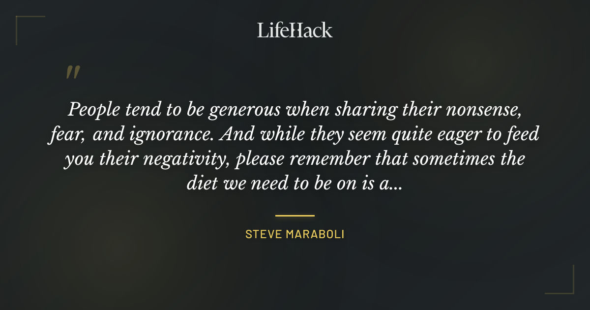 Quote by Steve Maraboli