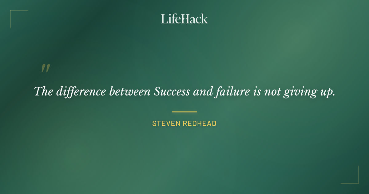 Quote by steven redhead