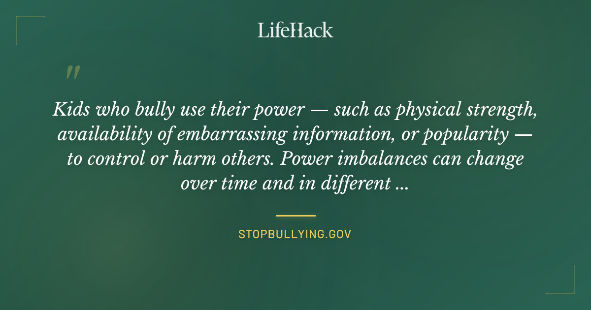 Quote by Stopbullying.gov