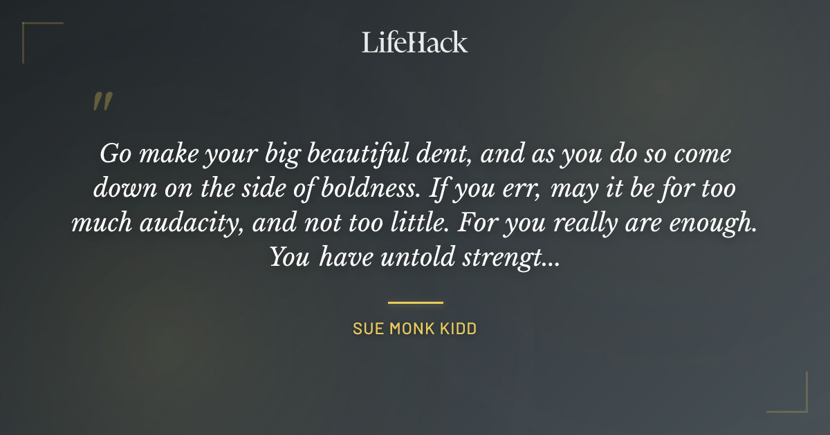 Quote by Sue Monk Kidd