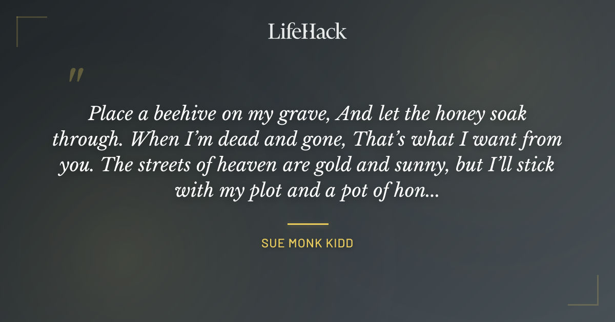 Quote by Sue Monk Kidd