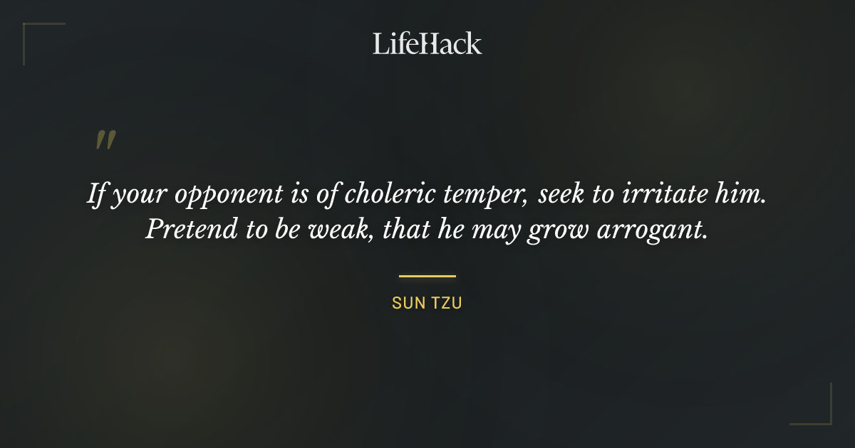 Quote by Sun Tzu